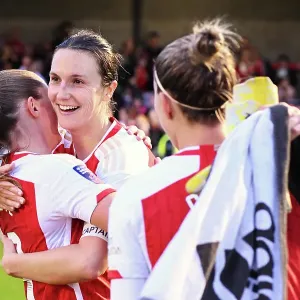 Arsenal Embrace Victory: Brighton & Hove Albion vs Arsenal FC - Barclays Women's Super League (2023-24)