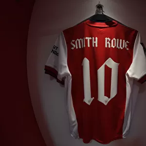 Arsenal: Emile Smith Rowe's Shirt in the Changing Room before Arsenal vs Leeds United (Carabao Cup 2021-22)