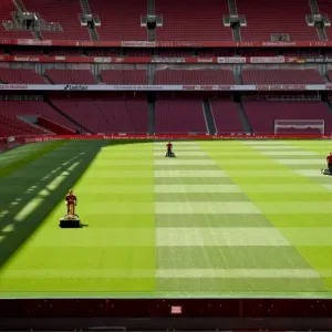 Arsenal at Emirates Stadium: Arsenal vs Leicester City, Premier League 2017-18 Arsenal at Emirates Stadium: Arsenal vs Leicester City, Premier League 2017-18