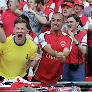 Arsenal FA Cup Final: Triumphant Arsenal Fans at Wembley Stadium