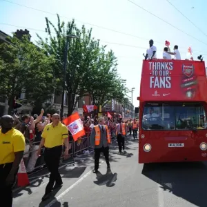 Arsenal FA Cup Triumph: 2014 Parade through Islington Arsenal FA Cup Triumph: 2014 Parade through Islington