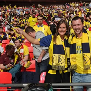 Arsenal FA Cup Victory: Triumphant Fans Celebrate at Wembley (4-0 vs Aston Villa, May 2015)