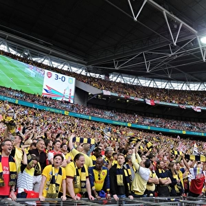 Arsenal Faithful at the FA Cup Final vs Aston Villa, Wembley Stadium, London, 2015