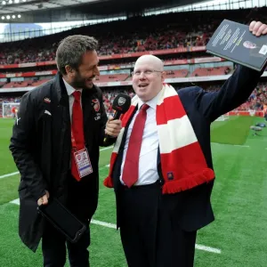 Arsenal Fan Interviewed at Half Time during Arsenal vs Brighton & Hove Albion Match, 2017-18 Season Arsenal Fan Interviewed at Half Time during Arsenal vs Brighton & Hove Albion Match, 2017-18 Season