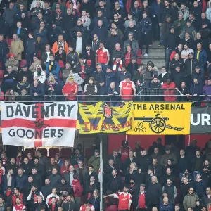 Arsenal Fans in Action at Stade Rennais: UEFA Europa League Round of 16, First Leg (2018-19)