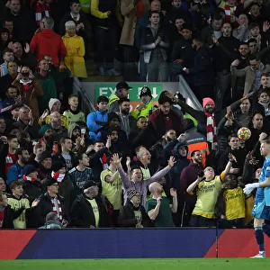Arsenal Fans at Anfield: Liverpool vs Arsenal, Premier League 2021-22