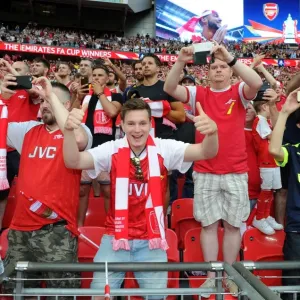 Arsenal fans. Arsenal 2: 1 Chelsea. FA Cup Final. Wembley Stadium, 27 / 5 / 17. Credit Arsenal fans. Arsenal 2: 1 Chelsea. FA Cup Final. Wembley Stadium, 27 / 5 / 17. Credit