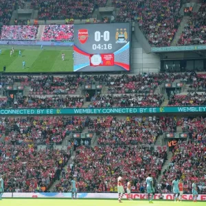 Arsenal fans. Arsenal 3: 0 Manchester City. FA Community Shield. Wembley Stadium, 10 / 8 / 14 Arsenal fans. Arsenal 3: 0 Manchester City. FA Community Shield. Wembley Stadium, 10 / 8 / 14