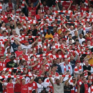 Arsenal Fans Celebrate Print, 2009 Emirates Stadium Victory