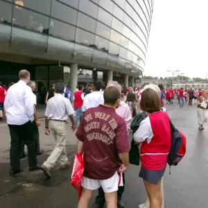 Arsenal Fans Celebrate Dennis Bergkamp's Testimonial: Arsenal 2:1 Ajax at Emirates Stadium Arsenal Fans Celebrate Dennis Bergkamp's Testimonial: Arsenal 2:1 Ajax at Emirates Stadium