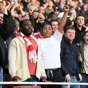Arsenal Fans Celebrate Goal Print Arsenal Fans Celebrate Goal Print