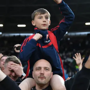 Arsenal Fans Celebrate Premier League Victory over West Ham United