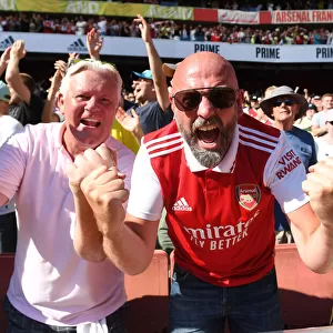 Arsenal Fans Celebrate Victory: Arsenal FC vs Leicester City, Premier League 2022-23