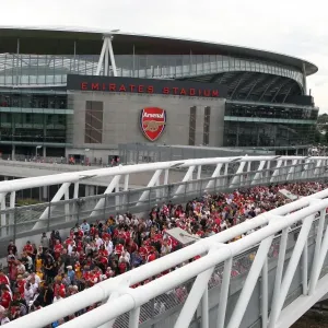 Arsenal Fans Celebrate Win Over West Bromwich Albion, Exiting Emirates Stadium Arsenal Fans Celebrate Win Over West Bromwich Albion, Exiting Emirates Stadium