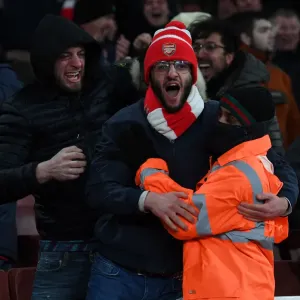 Arsenal Fans Euphoria: Celebrating a Memorable Second Goal vs. Wolverhampton Wanderers, Premier League 2021-22