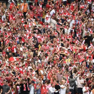 Arsenal Fans at the FA Cup Final: Arsenal vs. Chelsea, London, 2017 Arsenal Fans at the FA Cup Final: Arsenal vs. Chelsea, London, 2017