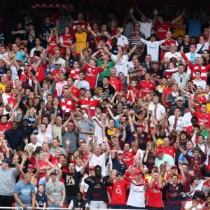 Arsenal Fans in Family Enclosure Print Arsenal Fans in Family Enclosure Print