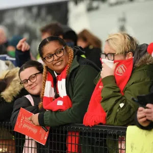 Arsenal Fans in Full Force: FA Cup Fourth Round Showdown against Leeds United Women