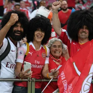 Arsenal Fans Gather Before Europa League Final Against Chelsea in Baku Arsenal Fans Gather Before Europa League Final Against Chelsea in Baku