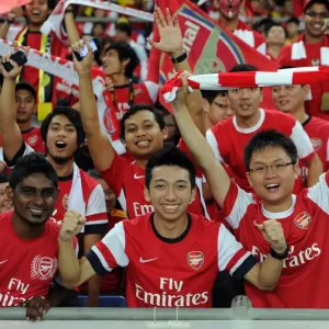 Arsenal Fans. Malaysia 1: 2 Arsenal. Pre Season Friendly. National Stadium