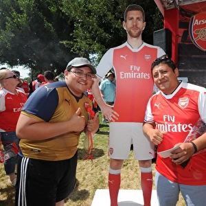 Arsenal Fans Passionate Pre-Match Gathering: The Stubhub Centre Before Arsenal's 3:1 Victory