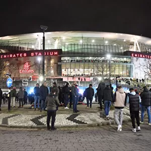 Arsenal Fans Rally at Emirates Stadium for Carabao Cup Semi-Final Clash vs. Liverpool