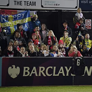 Arsenal Fans in Full Support: West Ham United vs. Arsenal, Barclays Women's Super League