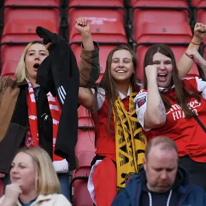 Arsenal Fans at Tottenham Hotspur vs Arsenal - FA Women's Super League Clash, London 2023