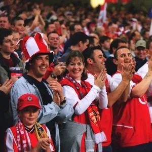 Arsenal Fans Triumph: FA Cup Final vs Southampton, May 2003, The Millennium Stadium, Wales Arsenal Fans Triumph: FA Cup Final vs Southampton, May 2003, The Millennium Stadium, Wales