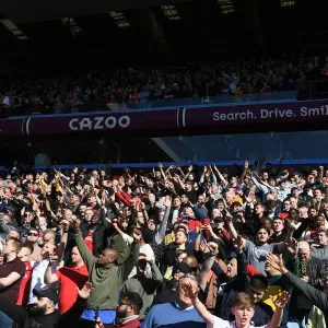 Arsenal Fans Unwavering Passion at Aston Villa vs Arsenal, Premier League 2021-22 Arsenal Fans Unwavering Passion at Aston Villa vs Arsenal, Premier League 2021-22