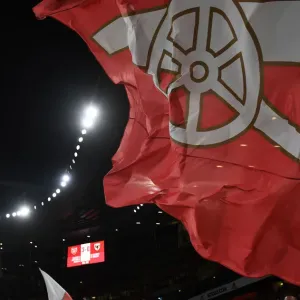 Arsenal Fans Wave Flags in Carabao Cup Match vs AFC Wimbledon