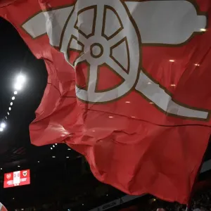 Arsenal Fans Wave Flags Print Arsenal Fans Wave Flags Print
