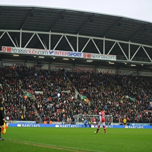 Arsenal Fans at Wigan Athletic vs Arsenal, Premier League 2012-13