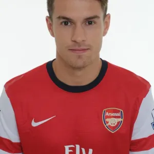 Arsenal FC 2013-14 Squad: Aaron Ramsey at Team Photocall Arsenal FC 2013-14 Squad: Aaron Ramsey at Team Photocall