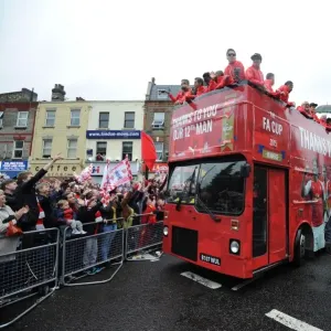 Arsenal FC: 2014-15 FA Cup Champions - Victory Parade at Emirates Stadium Arsenal FC: 2014-15 FA Cup Champions - Victory Parade at Emirates Stadium