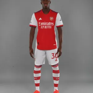 Arsenal FC: 2021-22 Team Photocall - Eddie Nketiah Arsenal FC: 2021-22 Team Photocall - Eddie Nketiah