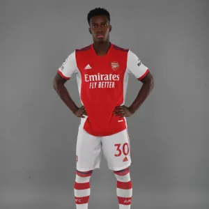 Arsenal FC 2021-22 Team Photocall Print of Eddie Nketiah Arsenal FC 2021-22 Team Photocall Print of Eddie Nketiah