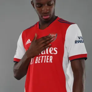 Arsenal FC 2021-22 Team Photocall Print of Eddie Nketiah Arsenal FC 2021-22 Team Photocall Print of Eddie Nketiah