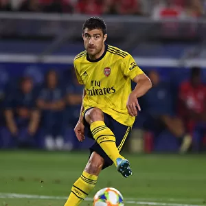 Arsenal FC in Action against Bayern Munich during 2019 International Champions Cup in Los Angeles