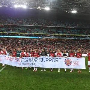 Arsenal FC Appreciates Sydney Fans After Western Sydney Wanderers Match