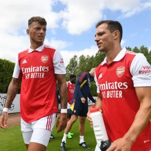Arsenal FC: Ben White and Cedric Train Ahead of 2022-23 Season - Pre-Season Friendly vs Ipswich Town