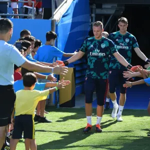 Arsenal FC: Bernd Leno Prepares for Arsenal v ACF Fiorentina at 2019 International Champions Cup, Charlotte
