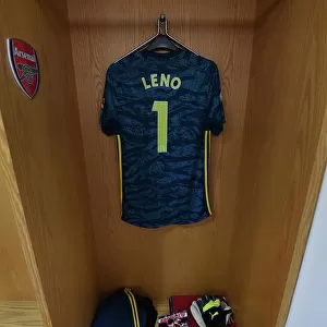 Arsenal FC: Bernd Leno Prepares for Aston Villa Clash in Emirates Stadium Changing Room (2019-20)