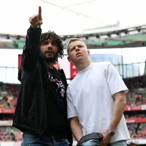 Arsenal FC: Elneny and Zinchenko Prepare for Brighton & Hove Albion Clash (2022-23)