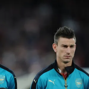 Arsenal FC: Gabriel and Koscielny - United Before Arsenal vs. Olympiacos (2015/16 UEFA Champions League)