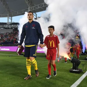 Arsenal FC: Granit Xhaka in Pre-Season Action Against Bayern Munich in Los Angeles