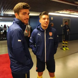 Arsenal FC Print: Hector Bellerin and Jon Toral Pre-Season Training