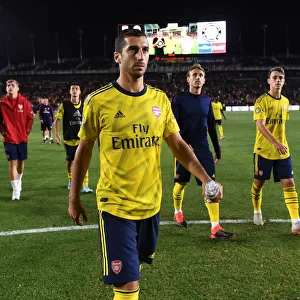Arsenal FC: Henrikh Mkhitaryan in Action during 2019 International Champions Cup Match against Bayern Munich in Los Angeles