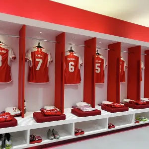 Arsenal FC Dressing Room Print, Emirates Cup 2023