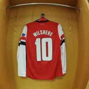 Arsenal FC: Jack Wilshere's Emirates Stadium Changing Room - Arsenal vs. FC Bayern Munich, UEFA Champions League Round of 16 (2014) Arsenal FC: Jack Wilshere's Emirates Stadium Changing Room - Arsenal vs. FC Bayern Munich, UEFA Champions League Round of 16 (2014)